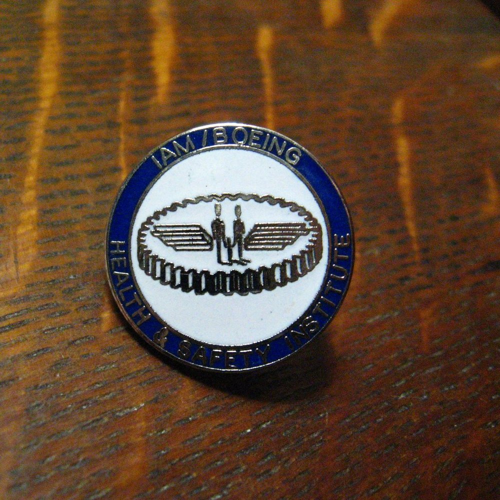 Iam Boeing Health Safety Institute Lapel Pin